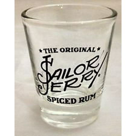Sailor Jerry Rum Shot Glass, 1 Premium Professional Series Sailor Shot Glass By Sailor Jerry