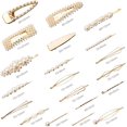 thumbnail image 2 of Naler 24Pcs Pearl Hair Clips, Metal Geometric Hairpins Handmade Hair Barrettes for Women Elegant Hair Accessories,Gold, 2 of 7