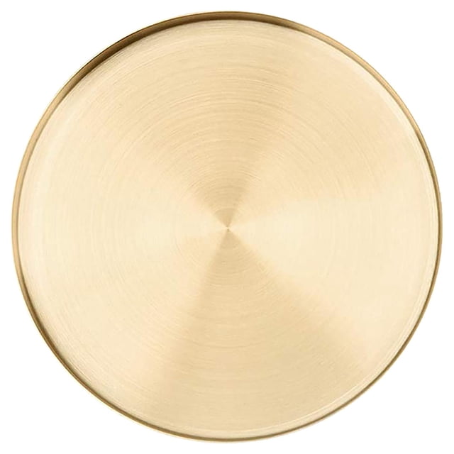 Bandeja de almacenamiento HUOGUO redonda de acero inoxidable dorado de 12,5 cm/20 cm