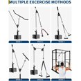 thumbnail image 3 of Pulley System for Home Gym, Cable Weight System Attachments Set with 2 in 1 LAT Pulldown Bar, Tricep Rope, Biceps Curl, Chest Fly Handles for Arm Workouts Fitness Equipment, 3 of 7