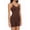 Dark Brown, variant on Women'S Seamless Backless Tummy Control Butt Lifter Boyshort Shapewear Bodysuit Cream White XL