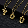 thumbnail image 5 of Fashion Initial Letter Necklace, Tiny Alphabet Pendant Gold Color Necklace, 5 of 11