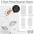 thumbnail image 5 of Sweet Jojo Designs Airplane Blue Red and Grey Baby Bassinet Fitted Sheets 2 Piece Set, 5 of 7
