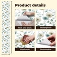 thumbnail image 5 of Farmhouse Peel and Stick Wallpaper Botanical Floral Soft Watercolor Flowers Greenery Wall Mural 17.7in x 9.8ft Self Adhesive Wall Paper for Cabinets Drawers Bathroom Bedroom Thicken Vinyl Roll, 5 of 8