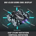 thumbnail image 5 of RC Cars ,POPO 360° Rotating Remote Control Car with Headlight, 4WD 2.4Ghz RC Stunt Car Trucks for Boys Gift ,Black, 5 of 9
