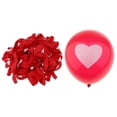 thumbnail image 2 of 100pcs Globo de Látex Confeti de de Cumpleaños para Casamiento, Compromiso rojo, 2 of 9