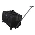 thumbnail image 2 of Transportín para gatos con ruedas aprobado por aerolínea, gran capacidad, capacidad para 2 gatos pequeños, bolsa de viaje para mascotas, transportador Negro Yinane Transportín para gatos con ruedas, 2 of 8