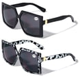 thumbnail image 2 of 2 Pairs Oversized Square Women Bifocal Reading Sunglasses Reader Glasses Lion Head +2.50, 2 of 7