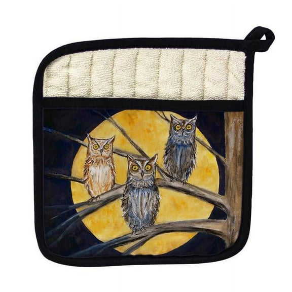 Betsy Drake PT248 Night Owls Pot Holder