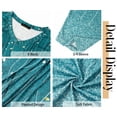 thumbnail image 5 of Fantaslook 3/4 Length Sleeve Womens Tops Dressy Casual Boho Blouses V Neck Pleated Tunic Tops Work Shirts, 5 of 7