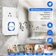 thumbnail image 3 of Timbres inalámbricos Coolqiya para el hogar con botones de timbre remotos impermeables y receptor enchufable, 3 of 5
