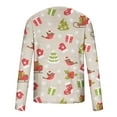 thumbnail image 4 of Honeeladyy Men's Christmas Blouse Tops 3D Funny Snowman Printed Round Neck Long Sleeve Pullover Ugly Christmas Santa Sweaters #Uf-Khaki-XXL, 4 of 5