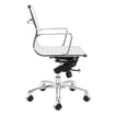 thumbnail image 3 of Pemberly Row White Faux Leather Executive Full Back Office Chair, 3 of 4