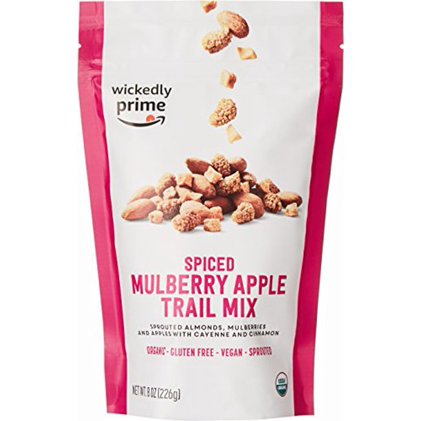Wickedly Prime Organic Sprouted Trail Mix Spiced Mulberry Apple 8 Ounce Walmart Com Walmart Com