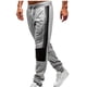thumbnail image 1 of Pantalones largos de moda para hombre con cordón, cintura elástica, color sólido, pantalones casuales largos de chándal, pantalones para hombre, 1 of 6