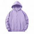 thumbnail image 4 of Ruyang Boys Girls Oversized Zip Up Hoodie Long Sleeve Hooded Sweatshirts with Pockets Kids Plain Baggy Athletic Jackets, 4 of 4
