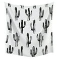 thumbnail image 3 of Black & White Cactus Tapestry, 3 of 3
