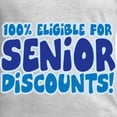 thumbnail image 3 of CafePress - ELIGIBLE FOR SENIOR DISCOUNTS! Long Sleeve T Shirt - Unisex Cotton Long Sleeve T-Shirt, 3 of 4