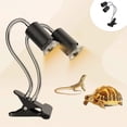 thumbnail image 1 of Double Head Adjustable Timer Reptile Basking Light Heat Lamp For Turtle Lizards Clamp Lamp Calcium Synthesis Heating 2 In 1 Day Night Heat Lamp, 1 of 7