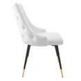 thumbnail image 3 of Modway Adorn Dining Side Chair Performance Velvet Set of 2 in White, 3 of 7