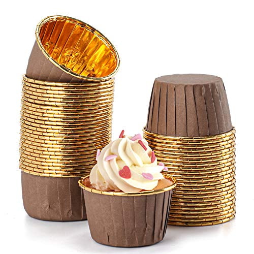 Golden Bakery Jumbo Muffin Liners Near Me 100Pcs Aluminum Foil