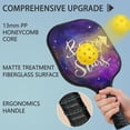 thumbnail image 4 of Pickleball Paddles Set Of 1, Fiberglass Surface, Galaxy, Universe, Starry Sky Print, 1 Paddle, 2 Balls & Bag, 4 of 5