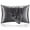 Dark Gray, variant on COOKEY Satin Pillowcases Standard 2 Pack with Envelope Closure, Silver Gray Silk Pillow Cases Set of 2,Pillow Covers 20×26inch.