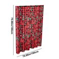 thumbnail image 3 of Puntoco Cortina de ducha para baño o dormitorio con diseño navideño Liquidación de adornos de decoración interior y exterior en Navidad, 3 of 6