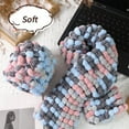 thumbnail image 6 of 1PC Colorful Rainbow Ball Yarn Pom Pom Braided Yarn DIY Handmade Knitting Crochet Blanket Cushion Floor Mat Thread Sewing Line (F), 6 of 7