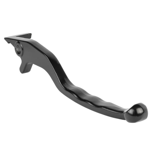 manija freno para moto ft150 dt150 sport kinlley Negro, palanca derecha de 10 cm en fierro con acabado liso, curva ergonómica y bola terminal, perno de montaje visible; compatible con modelos DT150 y FT150 listados. Su uso habitual es accionar los frenos y es adecuada como repuesto para restauraciones.