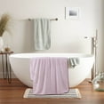 thumbnail image 4 of Oggfader Bath Towels on clearance Velvet Bath Towel For Adult Daily Use At Home Absorbent Dry Hair Towel That Does Not Hair Beach Towel Strip Patterned Bath Towel Purple, 4 of 5