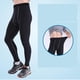 thumbnail image 4 of Men's Compression Pants Elastic Men Workout Leggings Fast Drying Athletic Workout Running Tights Grey Line L, 4 of 4