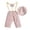 Pink, variant on Coerni Baby Boy Suits Wedding Dress Gentleman Outfit Plaid Suspender Pants Overalls Beret Hat Set New Born Baby Girls Jumper