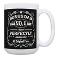 thumbnail image 1 of ThisWear Step Dad Number 1 Aged Perfectly Authentic All Original Parts 15oz Coffee Mug Black, 1 of 4