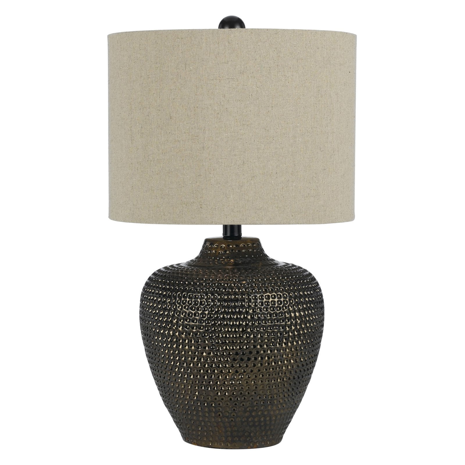 AF Lighting Danbury Textured Ceramic Table Lamp, Brown