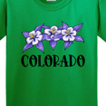 thumbnail image 4 of Inktastic Colorado Columbine Flowers Youth T-Shirt, 4 of 5
