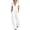 White, variant on TEAJOPSUU Womens Cap Sleeve Collared Jumpsuits Zip Front Wide Leg Long Rompers with Pockets Turn Down Collar Summer Casual Daily Wear Yellow