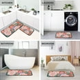 thumbnail image 4 of Flowers Kitchen Rugs Set of 2 Non Slip Floor Foam Mat Cushioned Soft Waterproof Carpet Runner for Dining Room Laundry, 4 of 7
