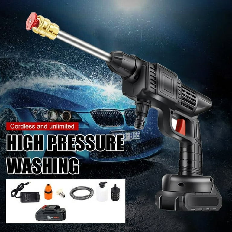 Portable High-Pressure Car Washing Machine Water Gun Lithium