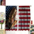 thumbnail image 5 of Baseball Curtains for Boys Bedroom,Vintage Wooden Panel American Flag Background Sports Theme Art for Kids Men,Blackout Rod Pocket Window Treatments Drapes for Teens Gym Playroom 52" W X 84" L, 5 of 6