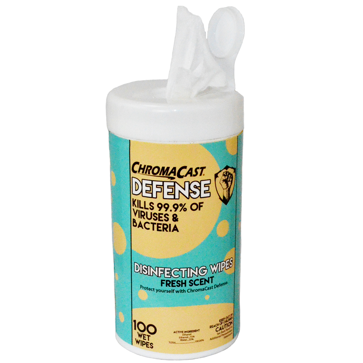 ChromaCast Defense Microphone & Work Bench Sanitiizing Wipes, 3PACK