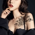 thumbnail image 4 of Tatuajes Temporales para Mujeres, Tatuajes de Flores Falsas Pegatinas para Adultos, Tatuajes Temporales 20 Hojas, 4 of 6