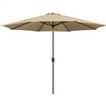 thumbnail image 4 of Yaheetech 11FT 8 Ribs Patio Market Umbrella W/ Push Button Tilt and Crank for Outdoor, Tan, 4 of 11
