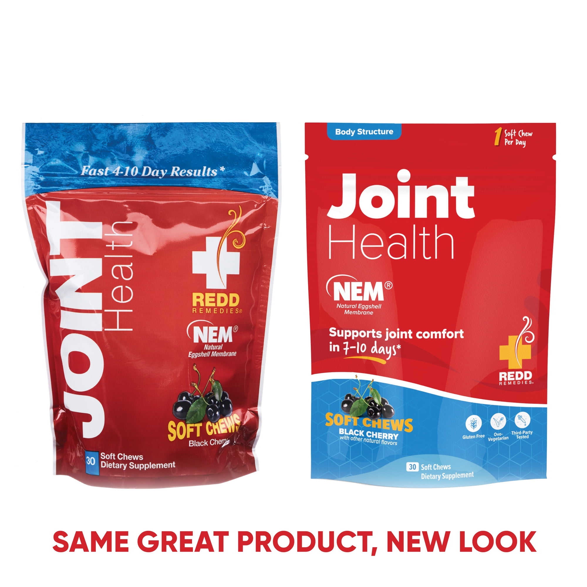 Redd Remedies, Joint Health Soft Chews, Fast-Acting Comfort with Collagen and Hyaluronic Acid, 30 Soft Chews