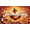 1A, variant on Autumn Theme Thanksgiving Turkey Happy Friendsgiving Banner Corn Pumpkin Decorations for Family Gathering Holiday Party Indoor Celebration