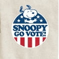 thumbnail image 3 of Peanuts - Snoopy Go Vote - Toddler & Youth Crewneck Fleece Sweatshirt, 3 of 6