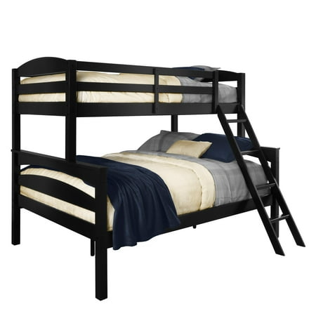 Brady Twin-Over-Full Bunk Bed, Black