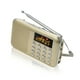 thumbnail image 1 of Radio Portátil, (Oro)FM AM Radio Baterías y Red, MP3, Altavoz, Soporte Tarjeta TF/USB, Antorcha, Adecuada para Supervivencia, Baño, Viajes y Exteriores, Regalo de Navidad oso de fresa Electrónica, 1 of 4