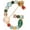 Gold G, variant on Colorful CZ Letter Brooch Pin for Women – A-Z Initial Design with Faux Pearl & Sparkling Accents, Elegant Lapel Jewelry Gift