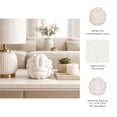 thumbnail image 5 of Knot Orb for Home Decor - Rough Sculpture and Figurine for Bathroom, Office, Room and Shelf Decor - Modern Stoneware Ceramic Accent Ornament for Living Room and Coffee Table - 8", White, 5 of 11